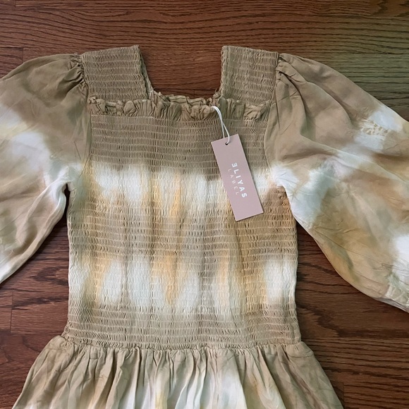 NWT ELIYAS THE LABEL Sandy Milkmaid Dress Small - Picture 5 of 7